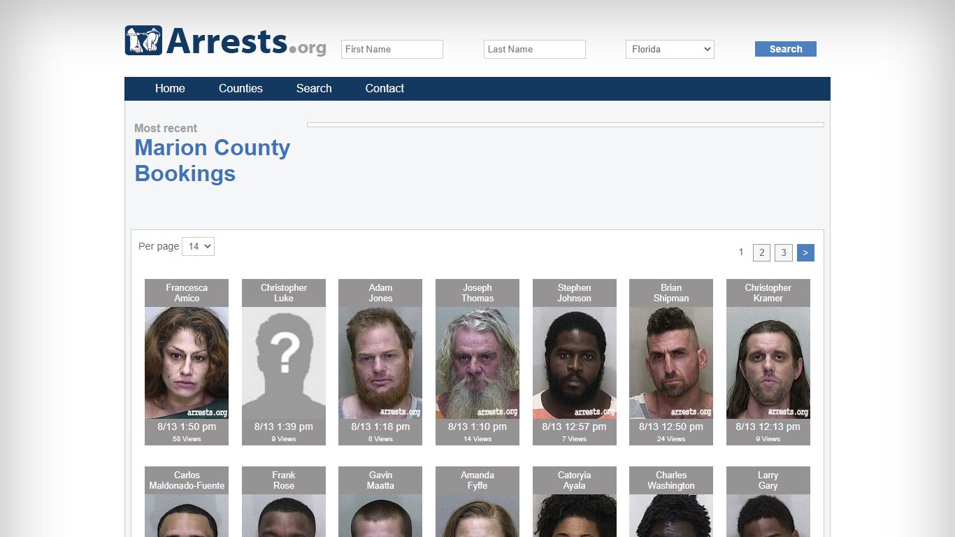 Marion County Arrests and Inmate Search